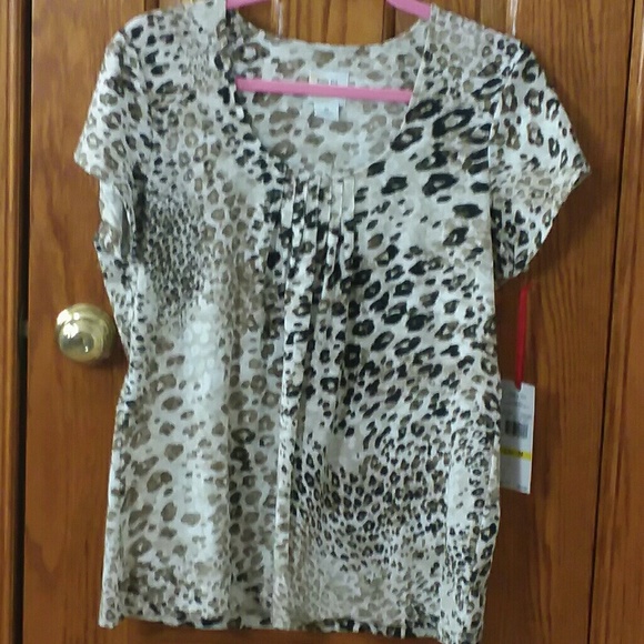 NWT-Ruby Rd. Favorites | short sleeve top - Picture 1 of 4